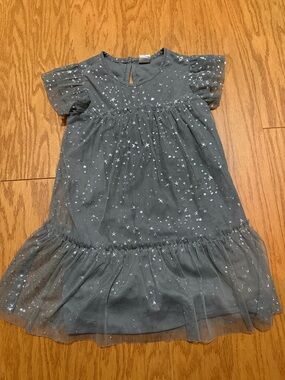 Gap Gray Starry Tulle Dress